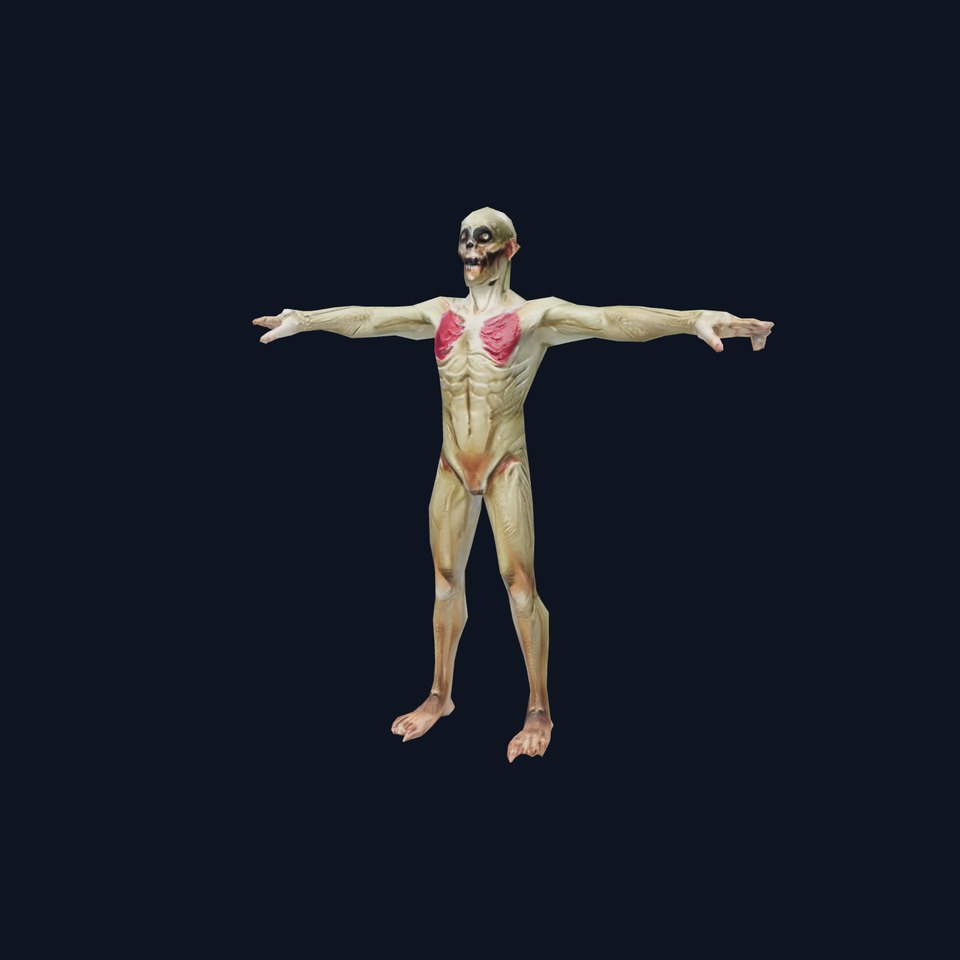 Zombie Creature Model Pack with Detailed Anatomy